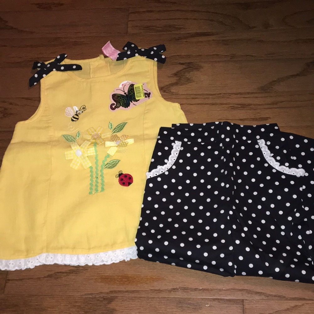 Little girl matching outfit